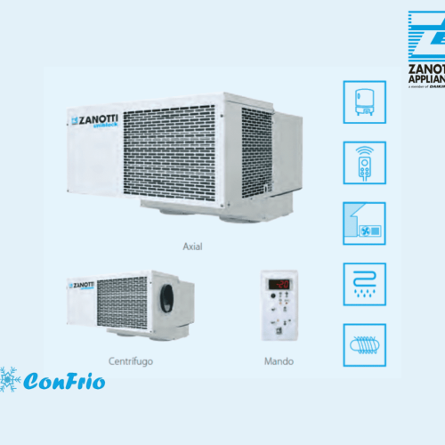 MODELO SB COMERCIAL ZANOTTI MOTOR COMPACTO HORIZONTAL DE TECHO PARA CONGELACIÓN BSB010DA11XX