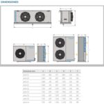 Dimensiones Intarsplit equipo semi compacto partido serie SF-Q
