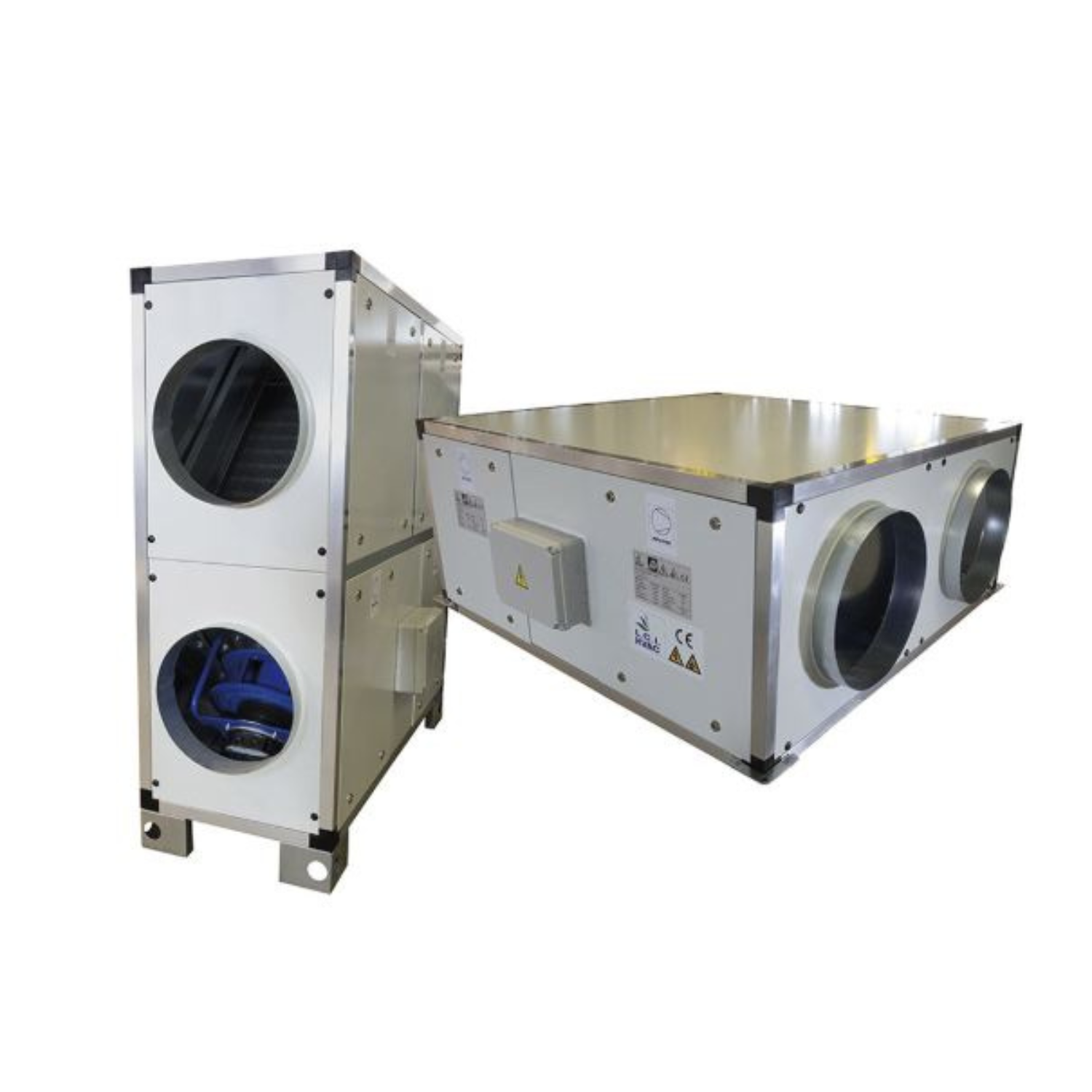 ARR-CC-05 H Recuperador Recuperador de calor ARR CC 05 para ventilación mecánica, con intercambiador de contraflujo y ventiladores EC, disponible en montaje horizontal y vertical.