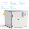 Cámara frigorífica universal KIDE modular con aislamiento PIR y puerta pivotante
