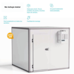 Cámara frigorífica universal KIDE modular con aislamiento PIR y puerta pivotante